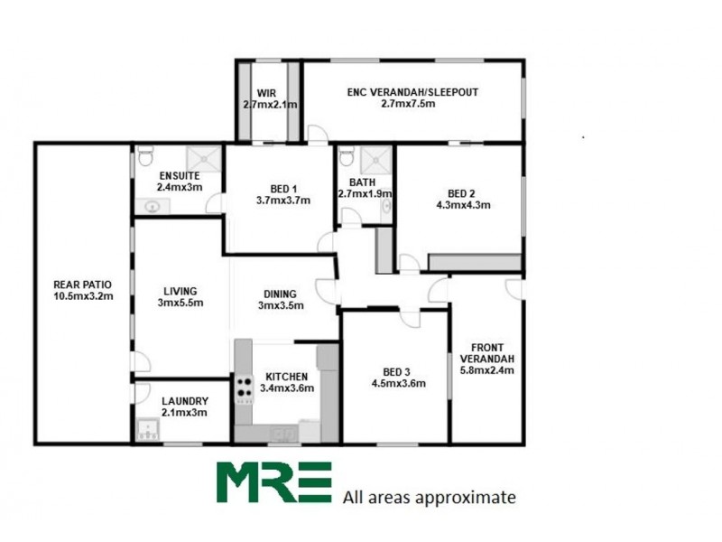 3 AUBURN STREET, Moree NSW 2400 Floorplan