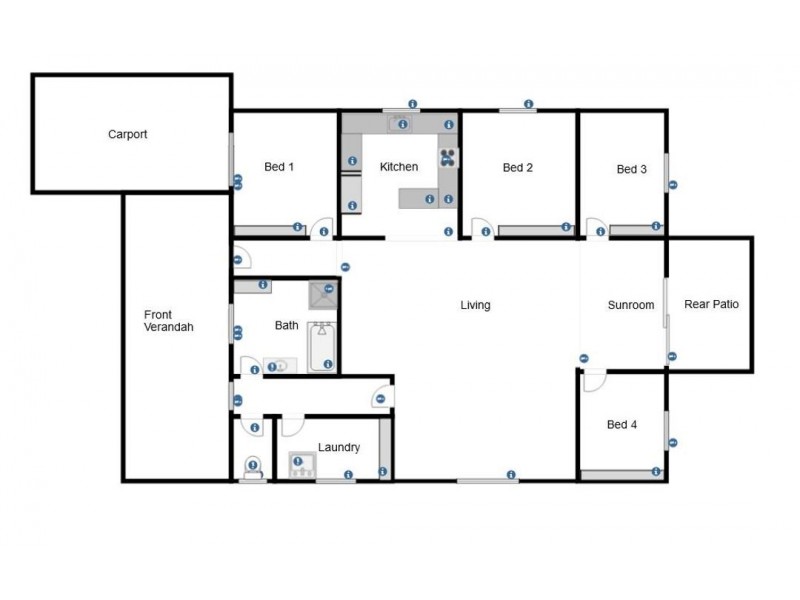16 Donald Lane, Moree NSW 2400 Floorplan