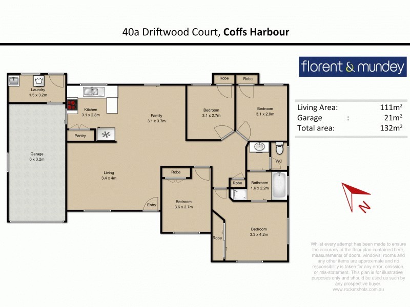 40 & 40A Driftwood Court, Coffs Harbour NSW 2450 Floorplan