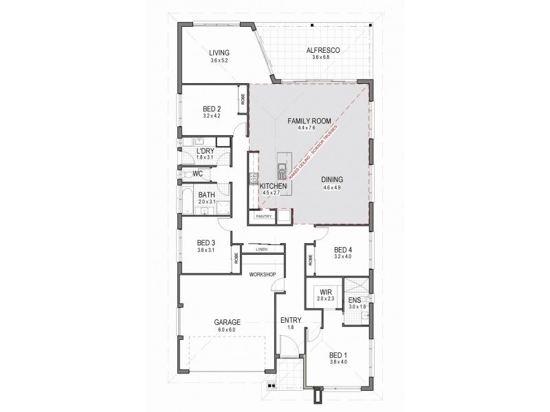 13 Cherry St, Sapphire Beach NSW 2450 Floorplan