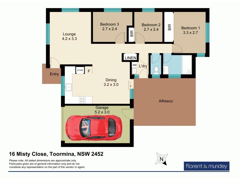16 Misty Close, Toormina NSW 2452 Floorplan