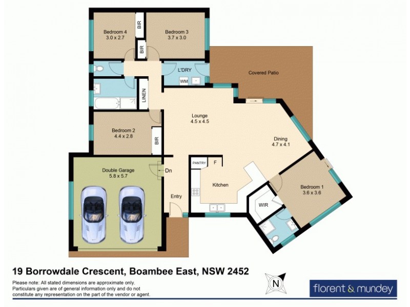 19 Borrowdale Cres, Boambee East NSW 2452 Floorplan