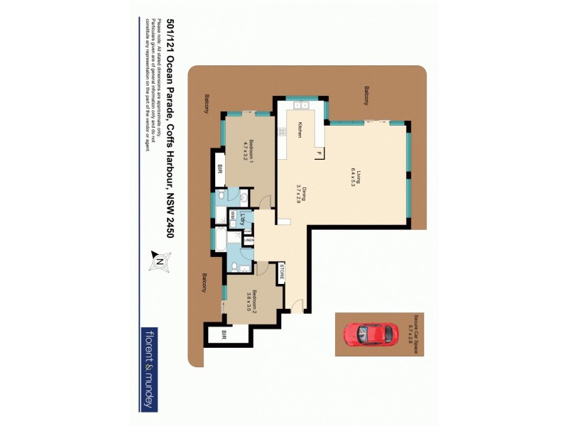 501/121 Ocean Parade, Coffs Harbour NSW 2450 Floorplan