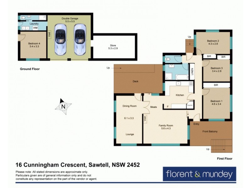 16 Cunningham Cres, Sawtell NSW 2452 Floorplan