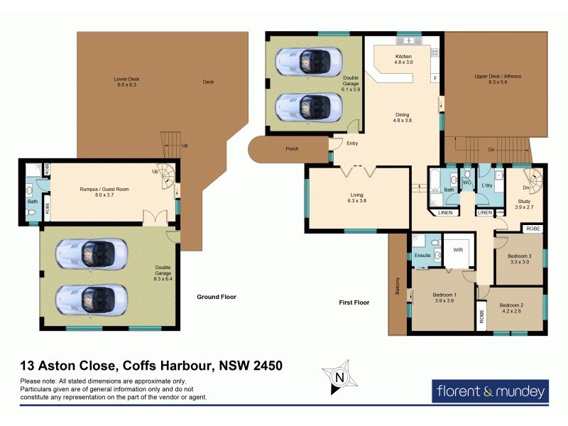 13 Aston Cl, Coffs Harbour NSW 2450 Floorplan