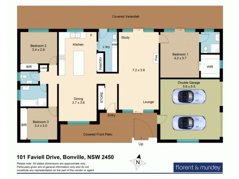 101 Faviell Dr, Bonville NSW 2441 Floorplan