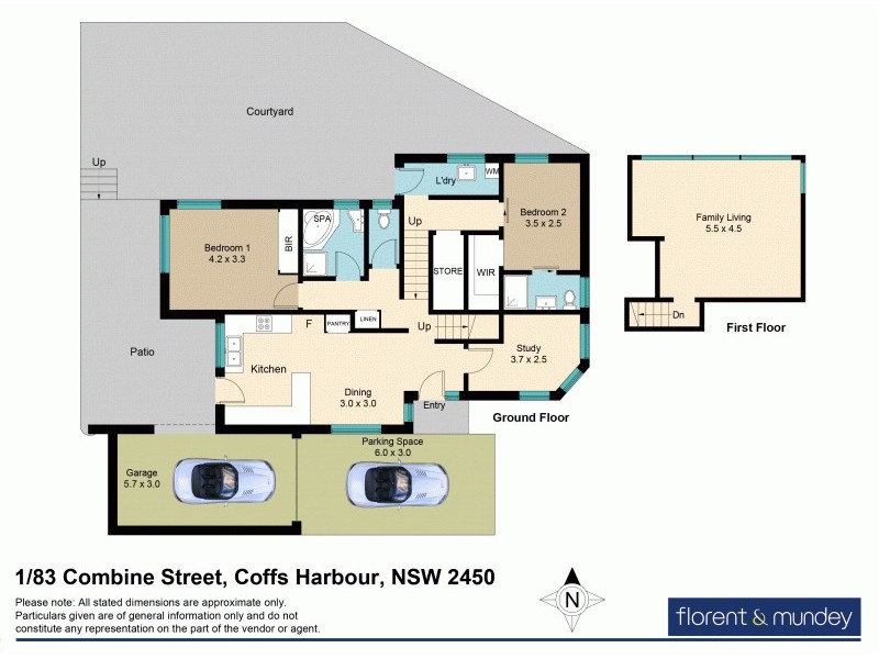 1/83 Combine St, Coffs Harbour NSW 2450 Floorplan