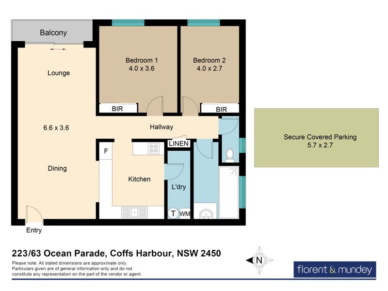223/63 Ocean Pde, Coffs Harbour NSW 2450 Floorplan