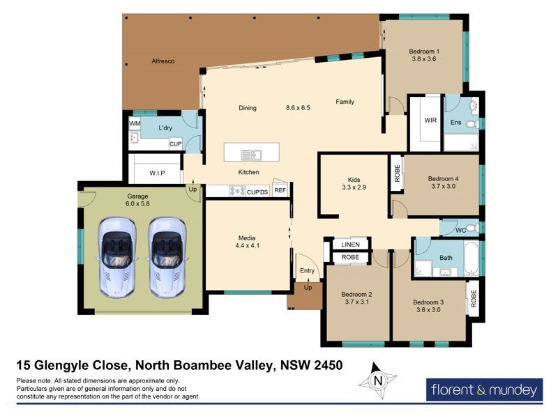15 Glengyle Close, North Boambee Valley NSW 2450 Floorplan