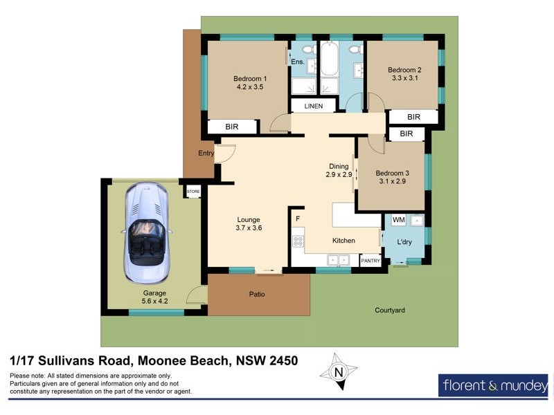 1/17 Sullivans Road, Moonee Beach NSW 2450 Floorplan