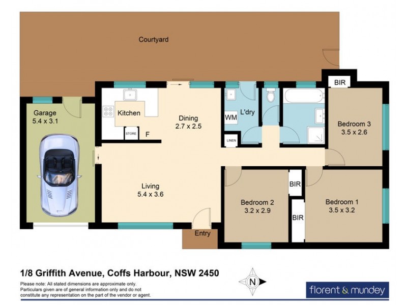 1/8 Griffith Avenue, Coffs Harbour NSW 2450 Floorplan