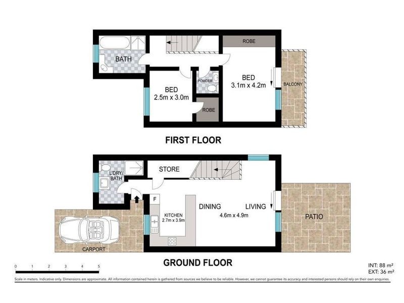 1/47 Boultwood Street, Coffs Harbour NSW 2450 Floorplan