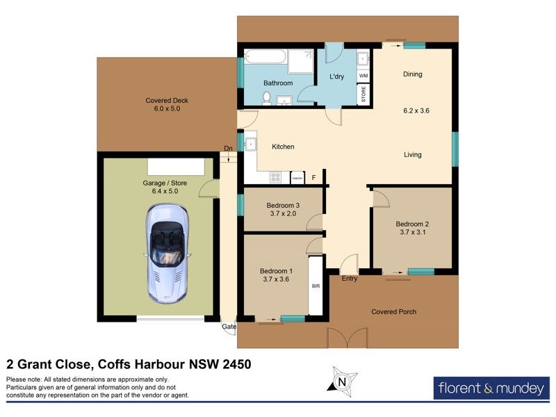 2 Grant Close, Coffs Harbour NSW 2450 Floorplan