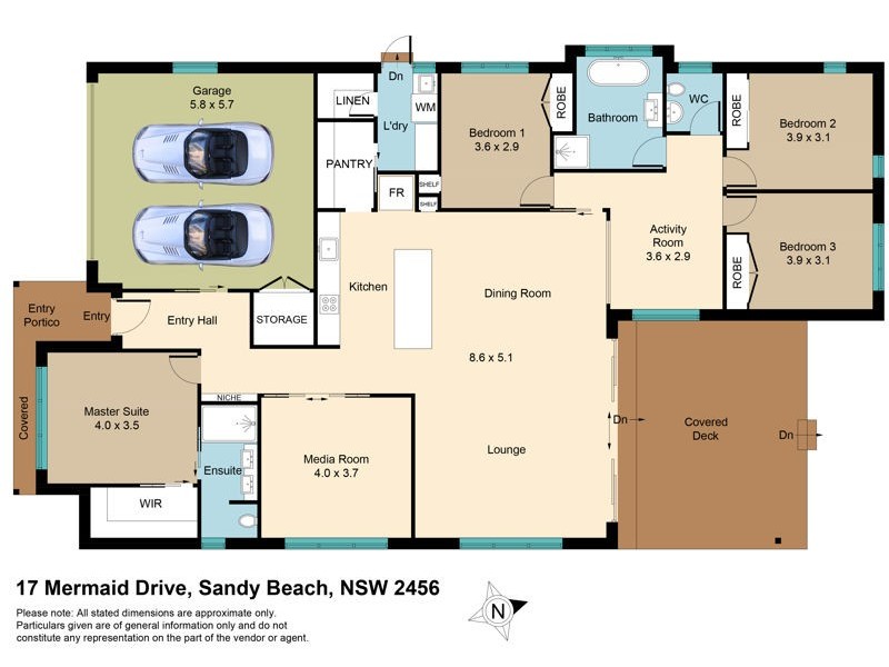 17 Mermaid Drive, Sandy Beach NSW 2456 Floorplan