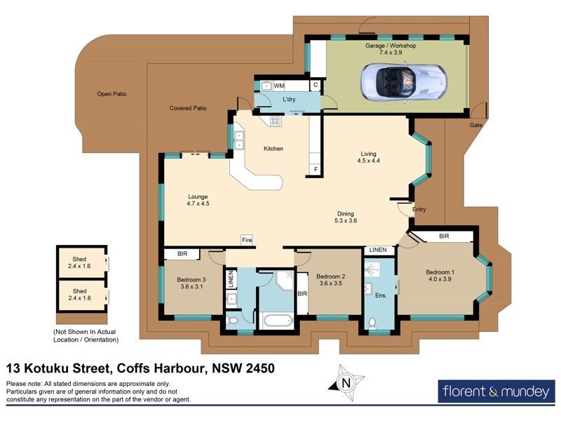 13 Kotuku St, Coffs Harbour NSW 2450 Floorplan