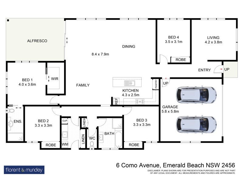 6 Como Ave, Emerald Beach NSW 2456 Floorplan