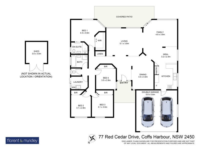 77 Red Cedar Drive, Coffs Harbour NSW 2450 Floorplan