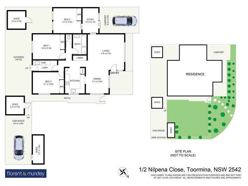 1/2 Nilpena Cl, Toormina NSW 2452 Floorplan