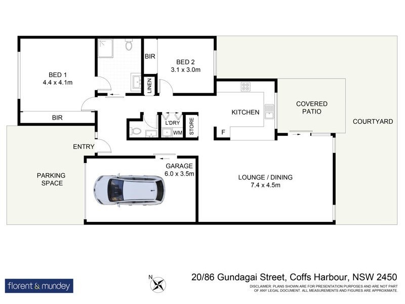 20/86 Gundagai St, Coffs Harbour NSW 2450 Floorplan