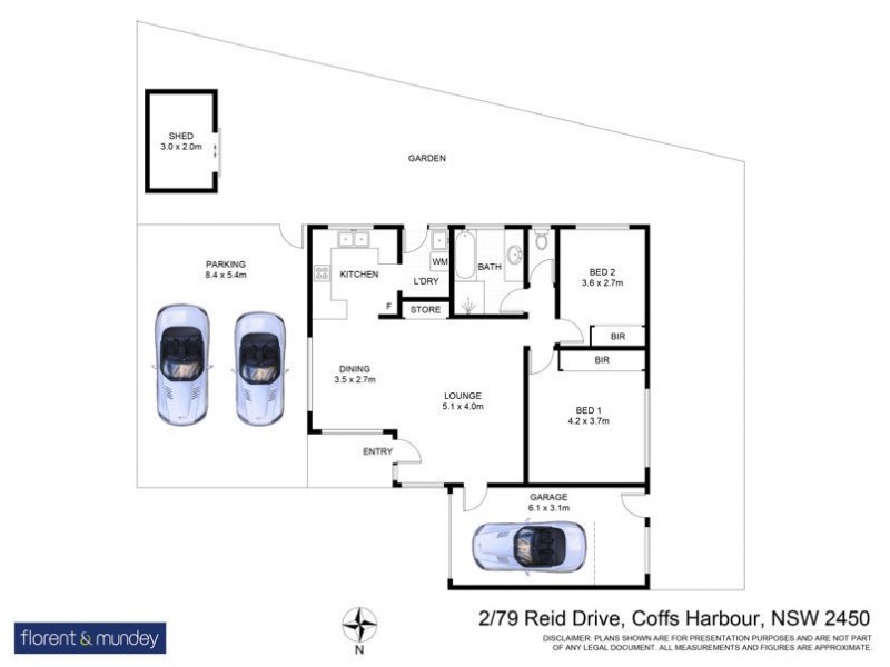 2/79 Reid Dr, Coffs Harbour NSW 2450 Floorplan