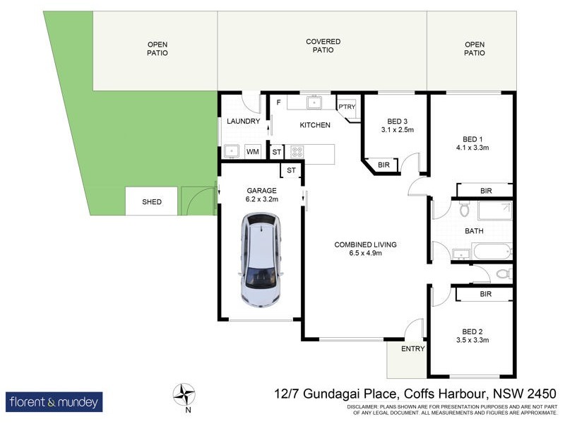 12/7 Gundagai Pl, Coffs Harbour NSW 2450 Floorplan