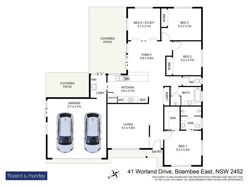 41 Worland Dr, Boambee East NSW 2452 Floorplan