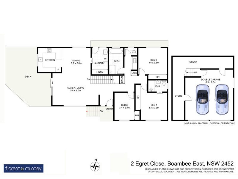 2 Egret Cl, Boambee East NSW 2452 Floorplan