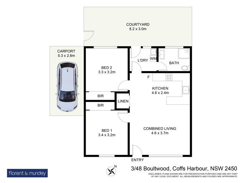 3/48 Boultwood St, Coffs Harbour NSW 2450 Floorplan