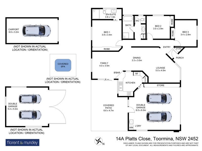 14A Platts Cl, Toormina NSW 2452 Floorplan