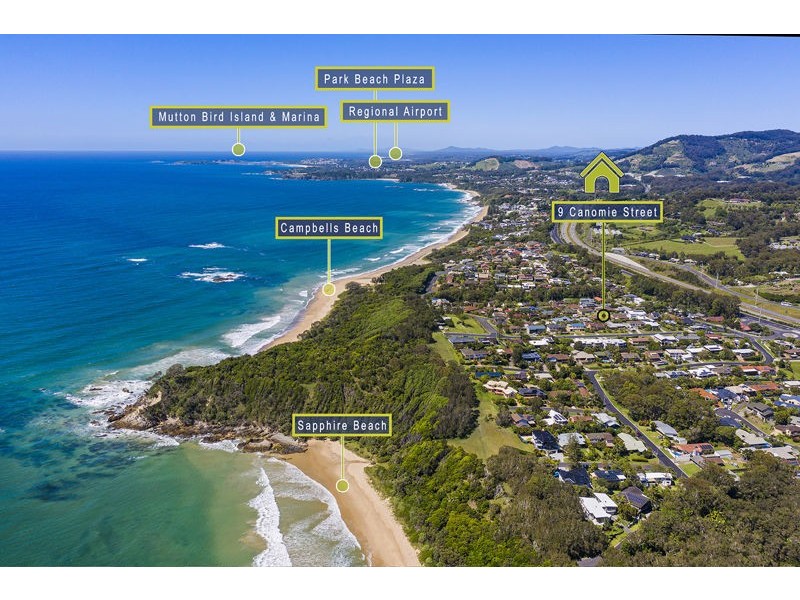 9 Canomie St, Sapphire Beach NSW 2450
