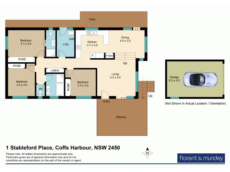 1 Stableford Pl, Coffs Harbour NSW 2450 Floorplan
