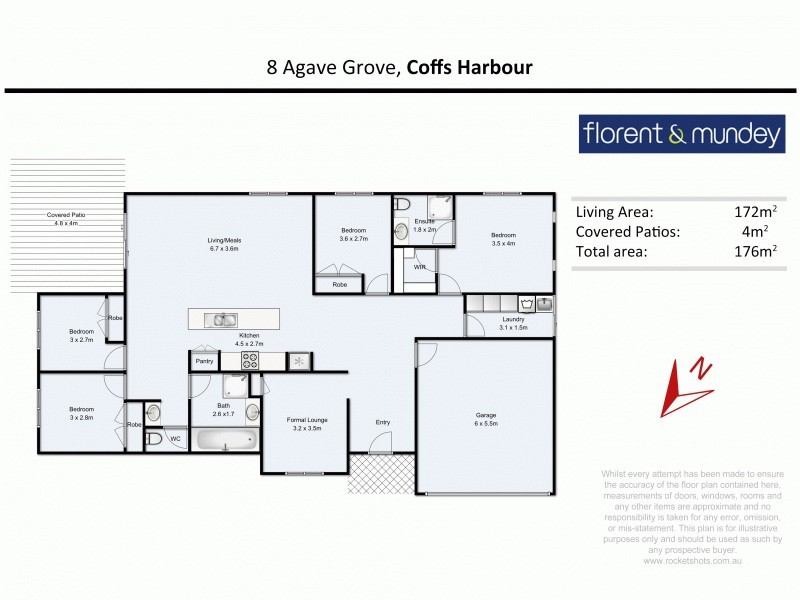 8 Agave Grove, Coffs Harbour NSW 2450 Floorplan