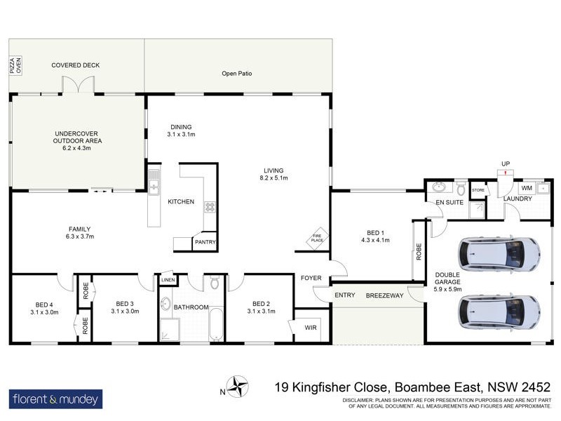 19 Kingfisher Cl, Boambee East NSW 2452 Floorplan
