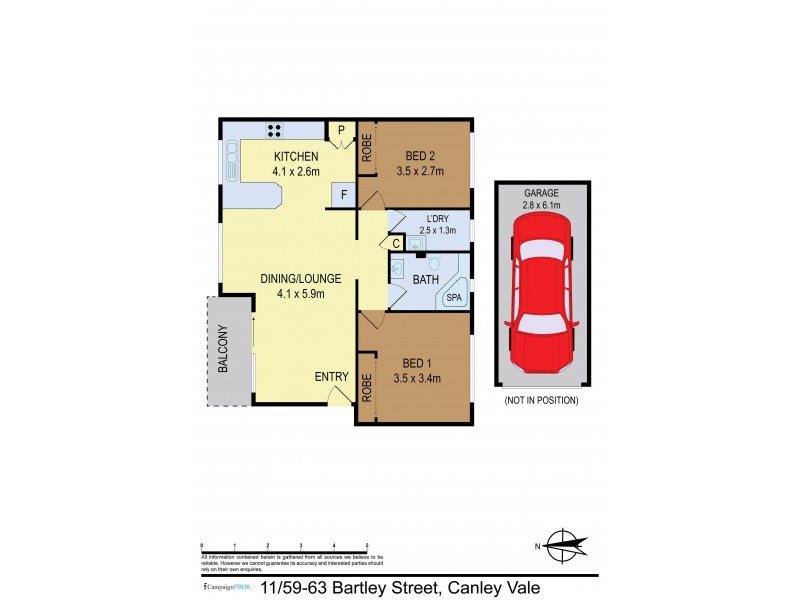 11/59-63 Bartley Street, Canley Vale NSW 2166 Floorplan