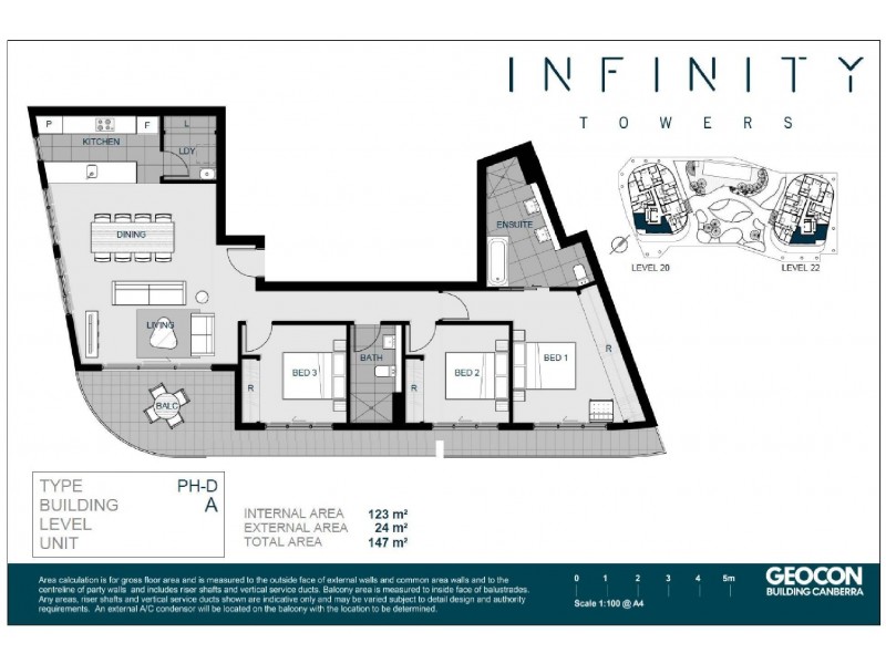 Level 17/TA212/ Gundaroo Drive, Gungahlin ACT 2912 Floorplan