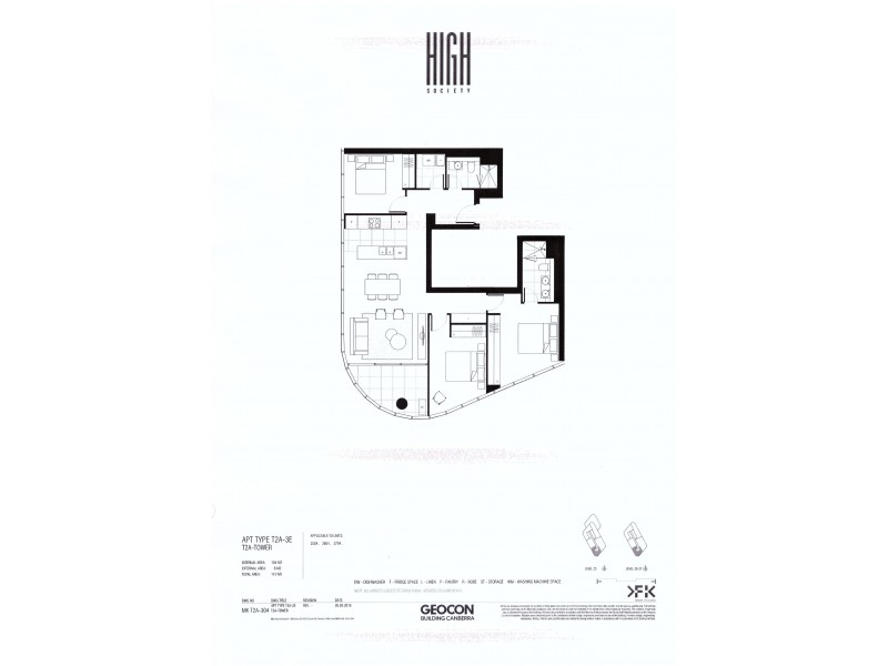 Level 25/2504/T2A/1 Edmonstone Place, Belconnen ACT 2617 Floorplan