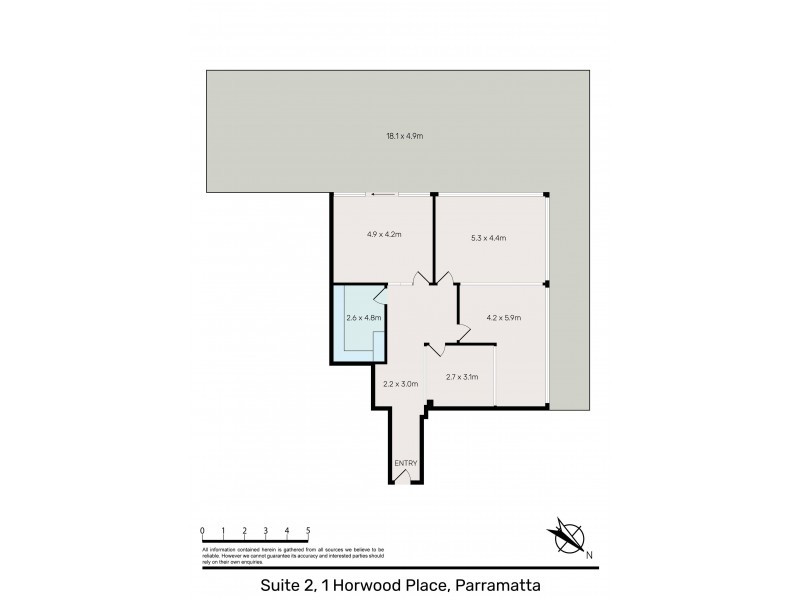 Suite 4/1 Horwood Place, Parramatta NSW 2150 Floorplan