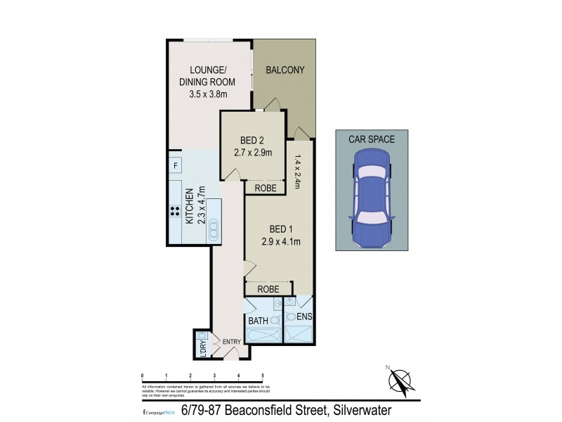 6/79-87 Beaconsfield Street, Silverwater NSW 2128 Floorplan
