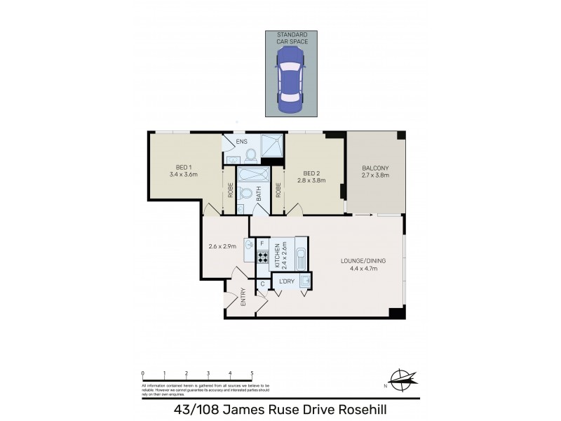 43/108 James Ruse Drive, Rosehill NSW 2142 Floorplan