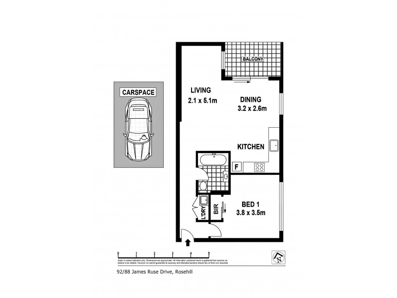 81/88 James Ruse Drive, Rosehill NSW 2142 Floorplan