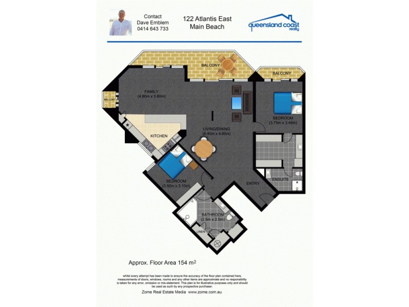 122E/2 Admiralty Drive, Paradise Waters QLD 4217 Floorplan
