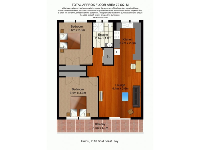 6/2118 Gold Coast Highway, Miami QLD 4220 Floorplan