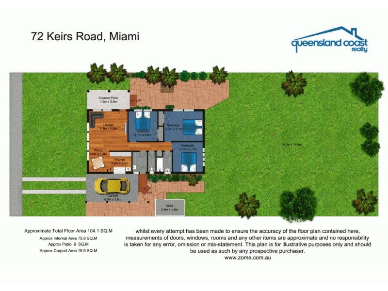 72 Kiers Road, Miami QLD 4220 Floorplan