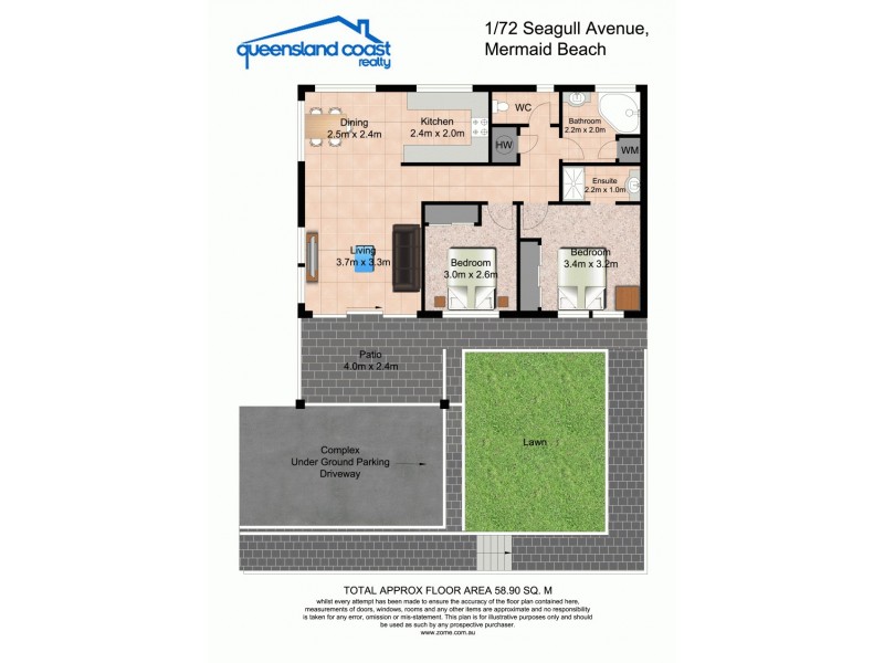1/72 Seagull Avenue, Mermaid Beach QLD 4218 Floorplan