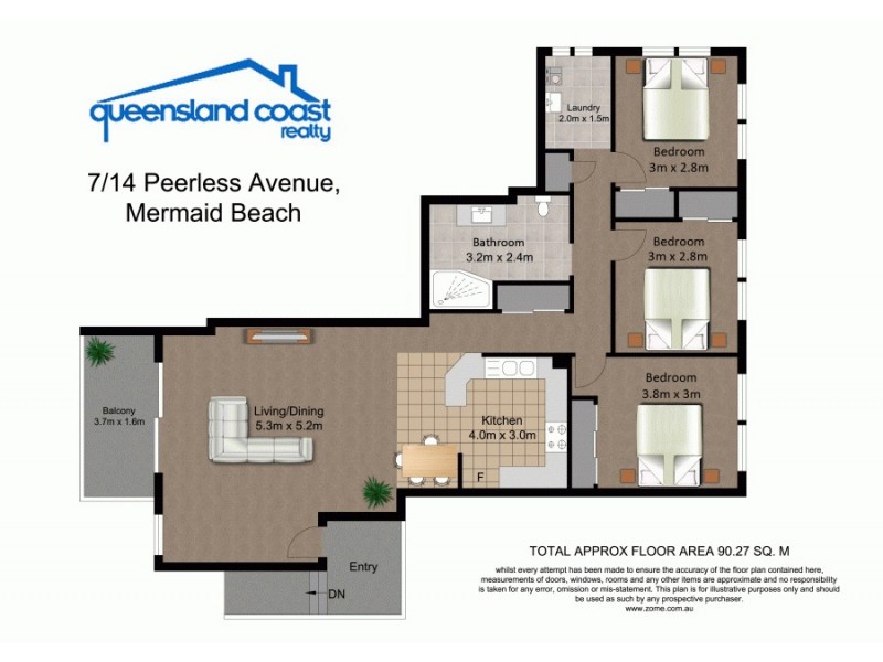 7/14 Peerless Avenue, Mermaid Beach QLD 4218 Floorplan