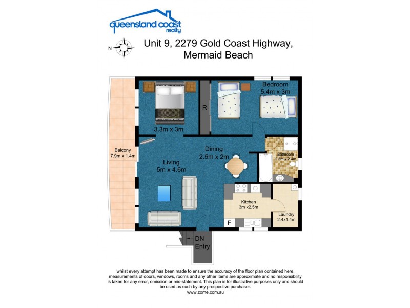 9/2279 Gold Coast Highway, Mermaid Beach QLD 4218 Floorplan