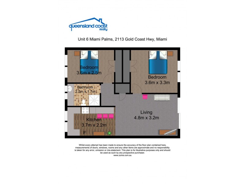 7/2113 Gold Coast Highway, Miami QLD 4220 Floorplan