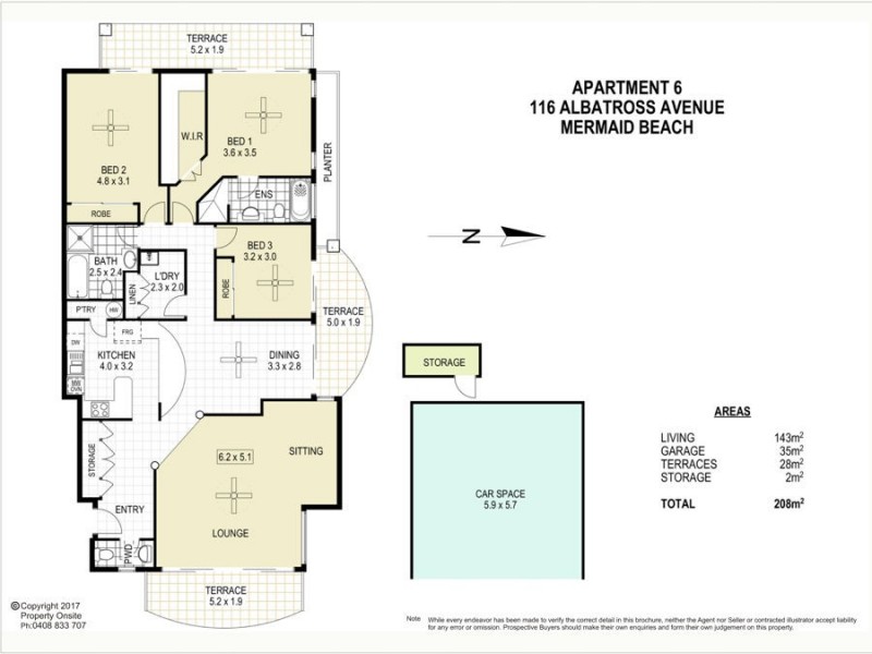 6/116-118 Albatross Avenue, Mermaid Beach QLD 4218 Floorplan
