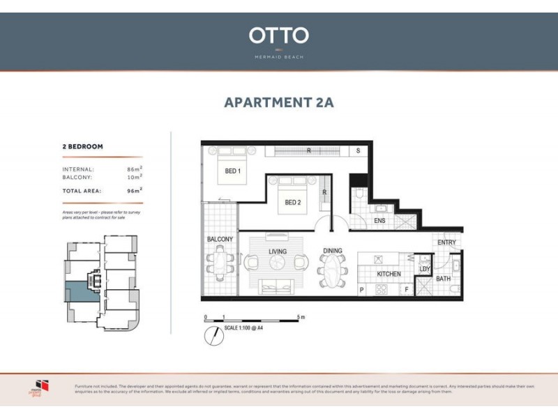 2446-2452 Gold Coast Highway “Otto”, Mermaid Beach QLD 4218 Floorplan