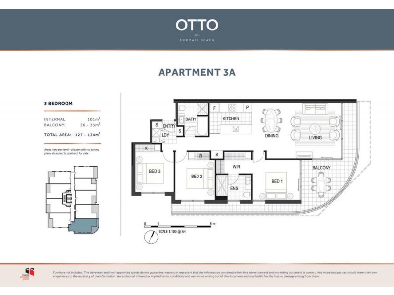 2446-2452 “Otto” Gold Coast Highway, Mermaid Beach QLD 4218 Floorplan